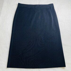 Marie St. Monet Womens Black Formal Wear Minimalist Pencil Shirt Size Large